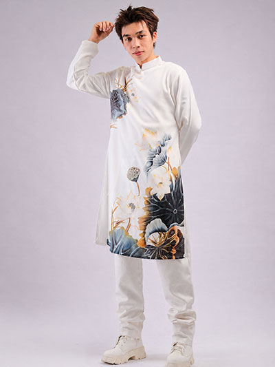 Áo dài cách tân hoa sen
